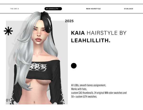 Maxis Match Kaia Hairstyle by simsfinds - The Sims 4 custom content