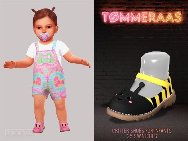 Mix TØMMERAAS Critter Shoes for Infants - The Sims 4 Custom Content