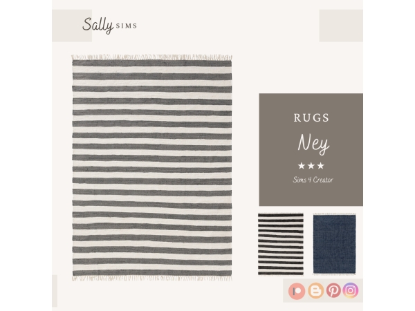 Alpha Rugs NEY - The Sims 4 Custom Content