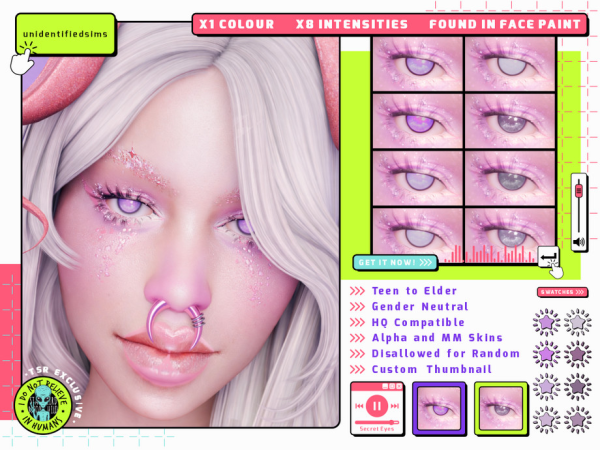 Mix Secret Eyes (Patreon) - The Sims 4 custom content