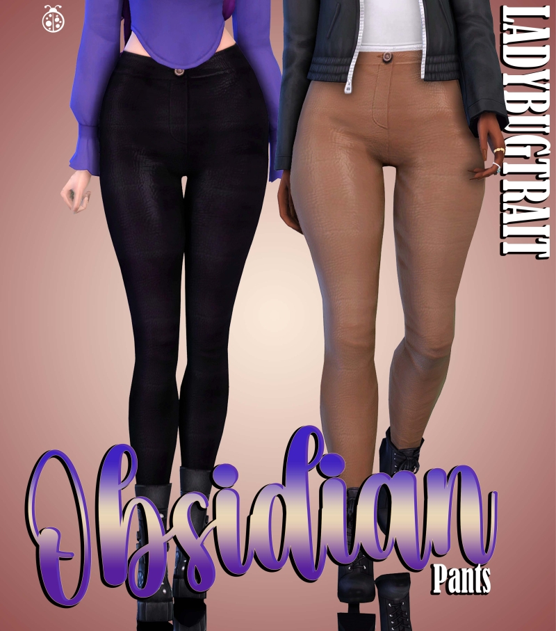 Maxis Match Obsidian Pants by ladybugtrait - The Sims 4 Custom Content