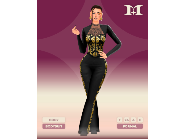 Maxis Match Versailles Bodysuit by milliancc - The Sims 4 Custom Content