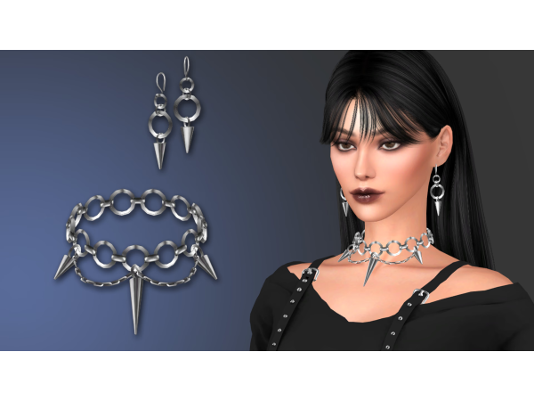 Alpha LINKED JEWELRY SET PART by NataliS - The Sims 4 Custom Content