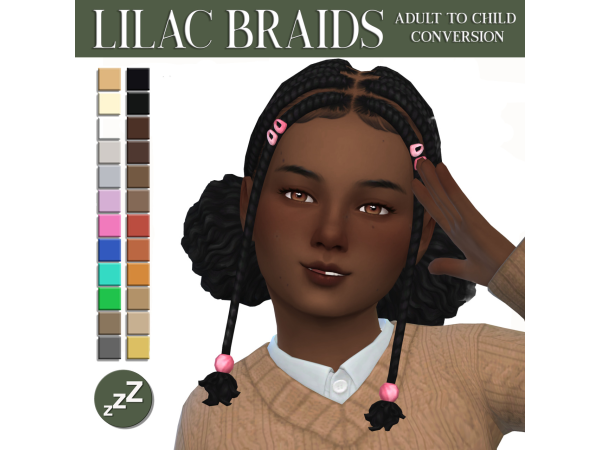 Maxis Match AH00B HAIR CONVERSIONS sims by sleepyz - The Sims 4 Custom Content