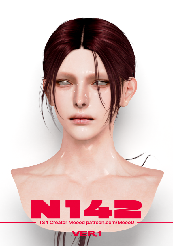 Alpha [SIMS4TS4] MoooD Hair N142 VER1 by simsfinds - The Sims 4 Custom Content