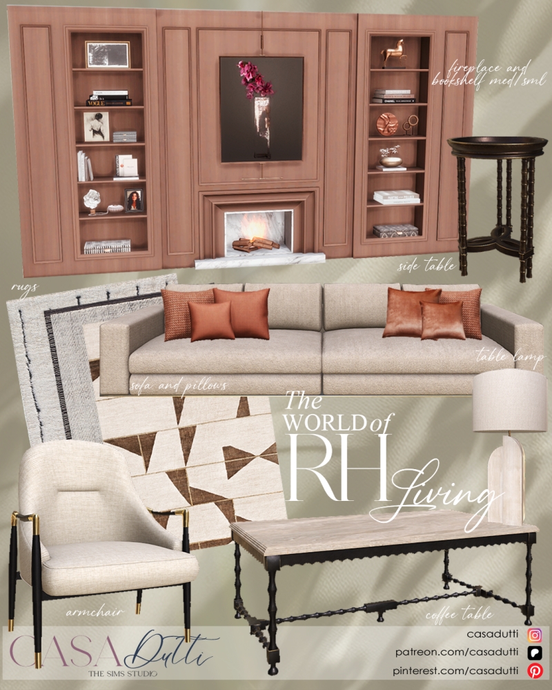 Alpha RH Living by casadutti - The Sims 4 Custom Content
