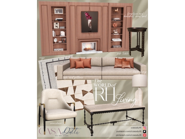 Alpha RH Living - The Sims 4 Custom Content