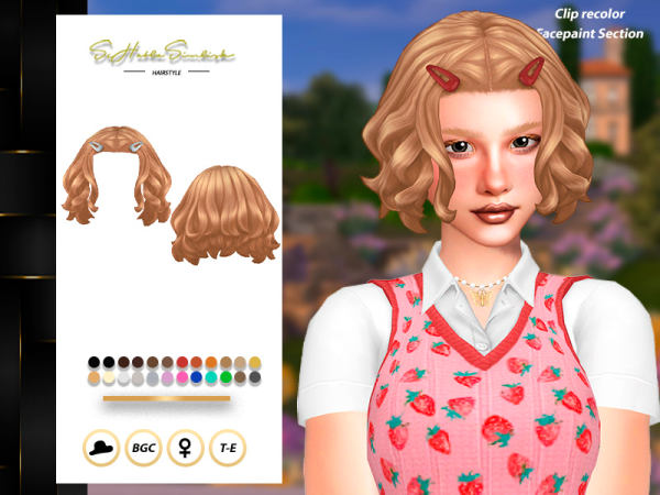 Maxis Match Jess Hairstyle by sehablasimlish - The Sims 4 Custom Content