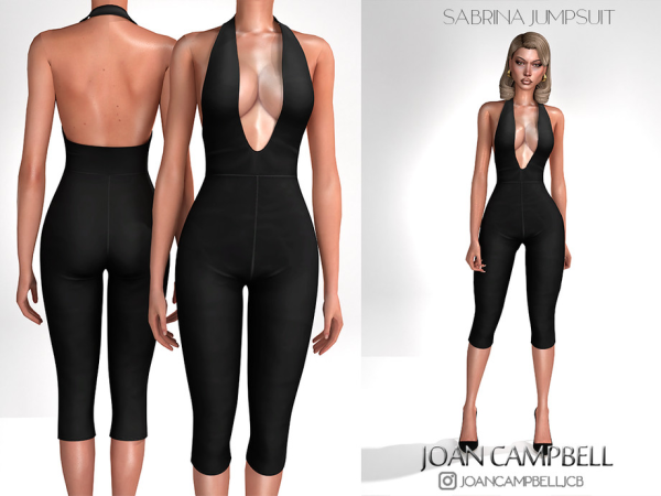 Alpha SABRINA JUMPSUIT by Joan_Campbell_Beauty_ - The Sims 4 Custom Content