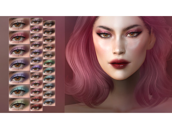 Alpha VIVIENNE EYESHADOW by remussirion - The Sims 4 Custom Content