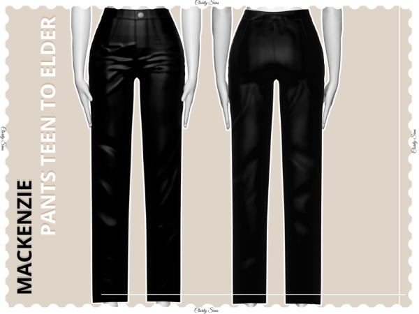 Alpha Mackenzie Leather Pants Teen to Elder - The Sims 4 Custom Content