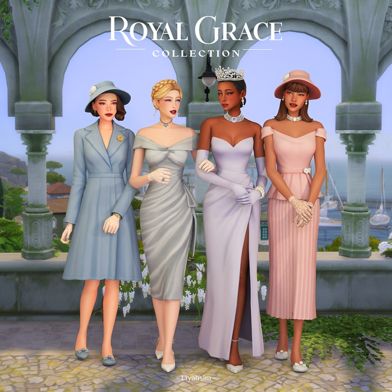 Maxis Match Royal Grace Collection by liyahsim - The Sims 4 Custom Content