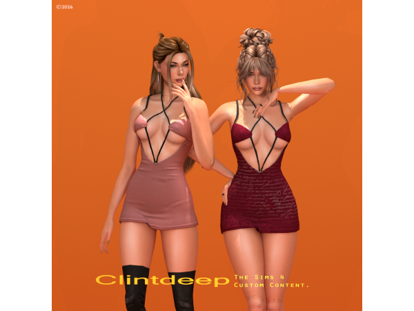 Alpha Clintdeep Brooklyn Dress - The Sims 4 Custom Content