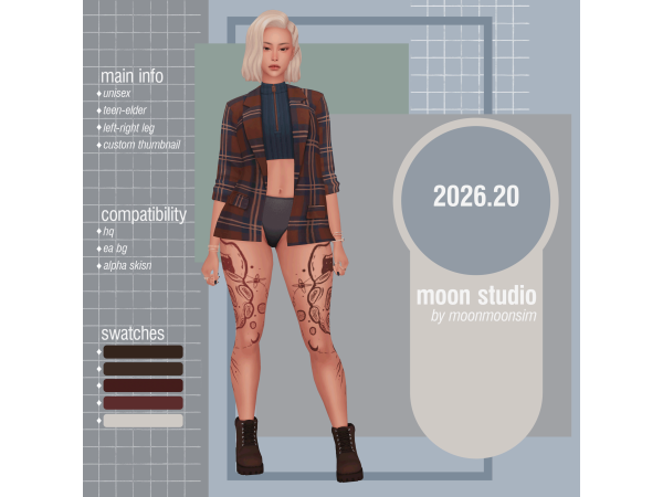 Mix tattoo 202620 by moonmoonsim - The Sims 4 Custom Content