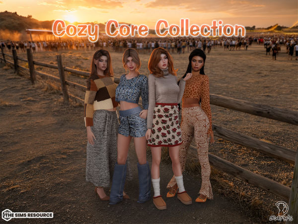 Alpha Daph's Cozy Core Collection - The Sims 4 Custom Content