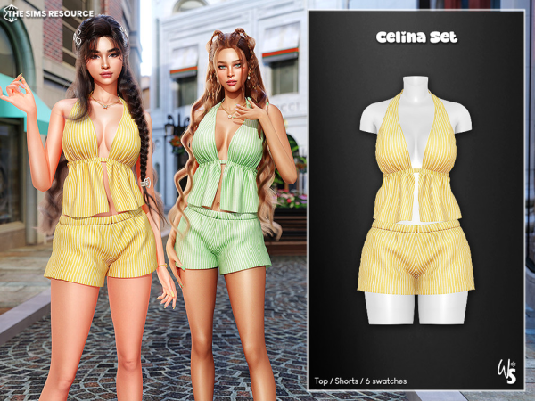 Alpha Celina Clothing Set - The Sims 4 Custom Content