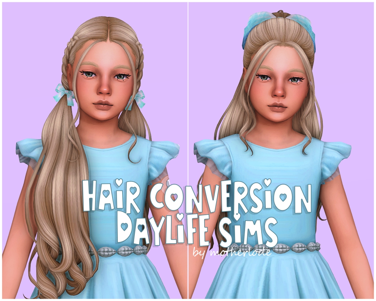 Maxis Match hair conversion Daylife Sims by simsfinds - The Sims 4 Custom Content