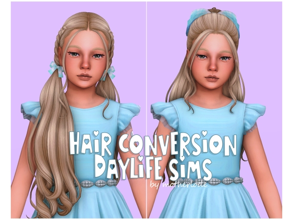 Maxis Match hair conversion Daylife Sims by motherlode199 - The Sims 4 Custom Content