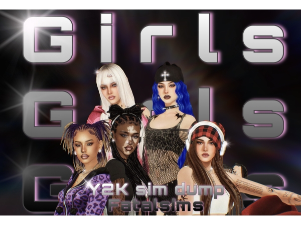 Mix y2k sim dump - The Sims 4 Custom Content