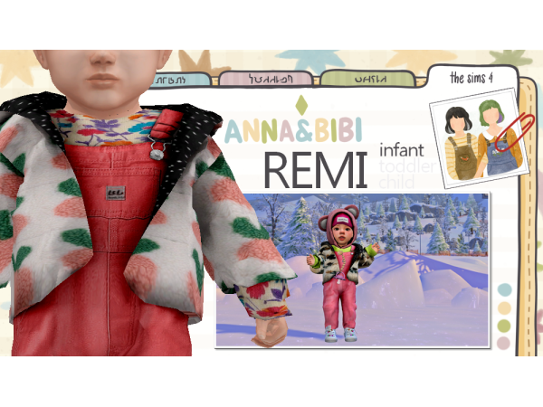 Alpha Remi INFANT [AnnaBibi] - The Sims 4 Custom Content