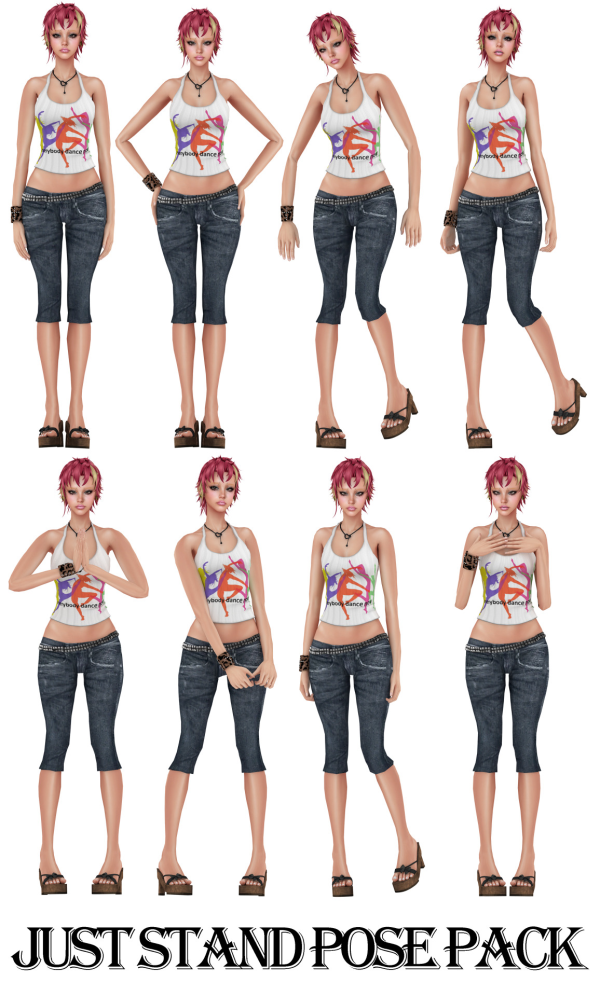 Mix JUST STAND POSE PACK by simsfinds - The Sims 4 Custom Content