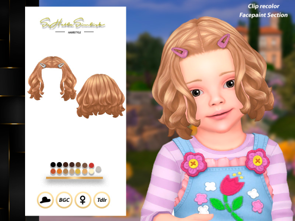 Maxis Match Jess Hairstyle for Toddler by sehablasimlish - The Sims 4 Custom Content