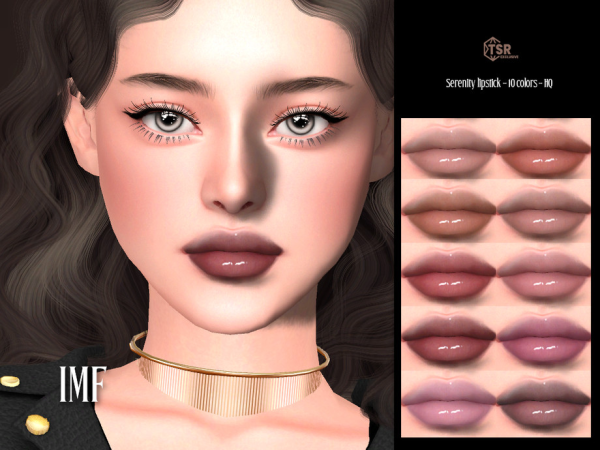 Alpha IMF Serenity Lipstick by IzzieMcFire - The Sims 4 Custom Content