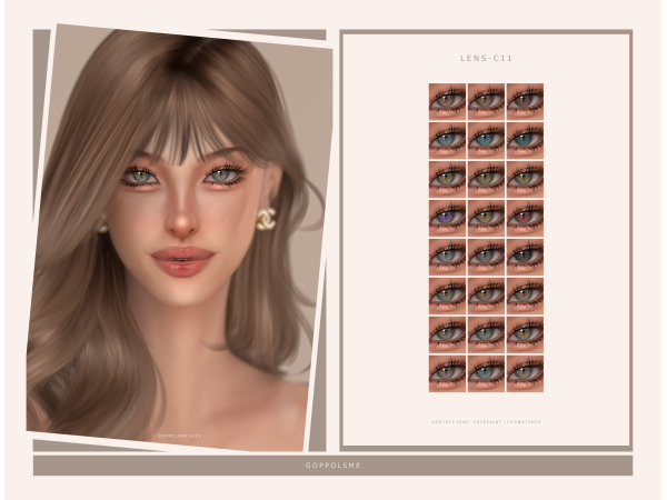 Alpha GPME GOLD CONTACT LENS C11 by goppolsme - The Sims 4 Custom Content