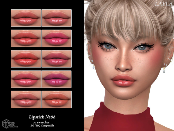 Alpha tsr Glossy Lipstick N288 - The Sims 4 Custom Content