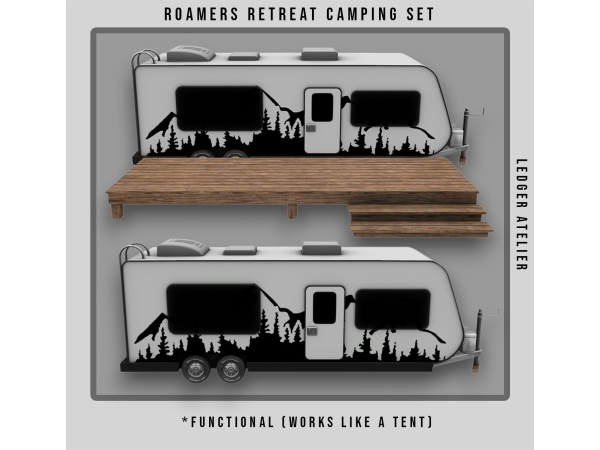 Alpha Roamers Retreat Camping Set - The Sims 4 Custom Content