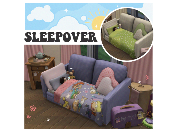 Maxis Match Sleepover by Tamsie - The Sims 4 Custom Content