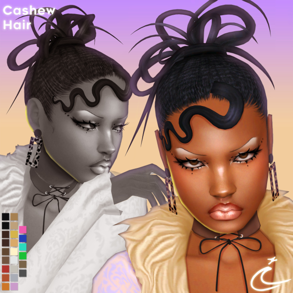 Maxis Match CASHEW HAIR by simsfinds - The Sims 4 Custom Content