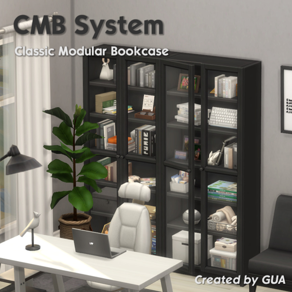 Maxis Match Classic Modular Bookcase by simsfinds - The Sims 4 Custom Content