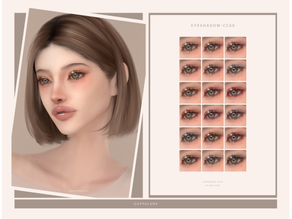 Alpha GPME GOLD Eyeshadow 60 by goppolsme - The Sims 4 Custom Content