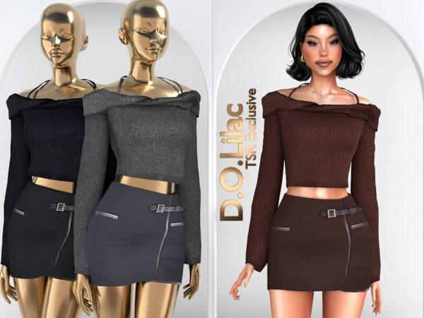 Alpha Soft Power Chic Set DO148 - The Sims 4 Custom Content