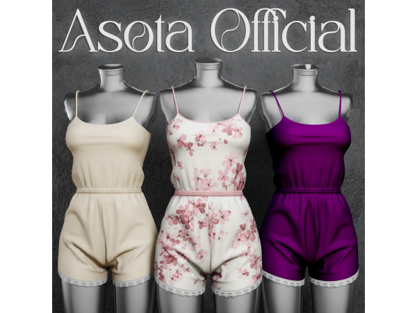 Alpha [ASOTA OFFICIAL] Maren Sleepwear - The Sims 4 Custom Content