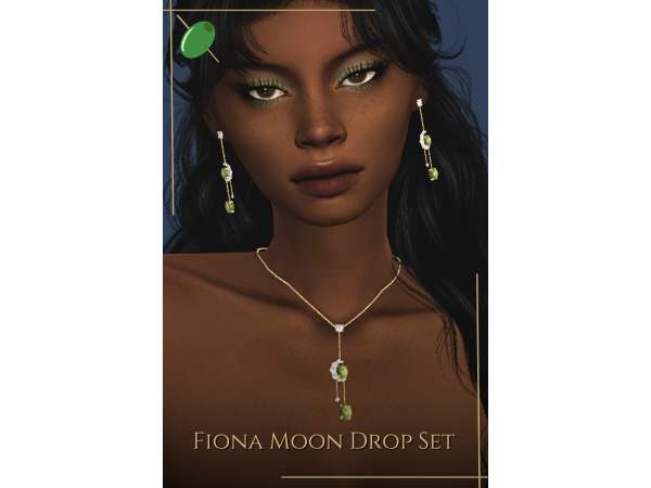 Alpha Fiona Moon Drop Set - The Sims 4 Custom Content