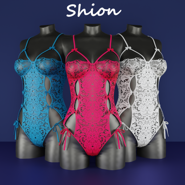 Alpha Shion LaceNova Cutout Bodysuit by shion_sims - The Sims 4 Custom Content