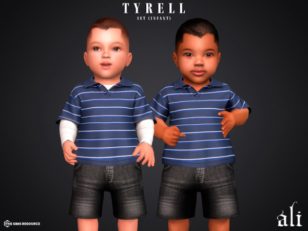 Alpha TYRELL set (infant) by ali1 - The Sims 4 Custom Content