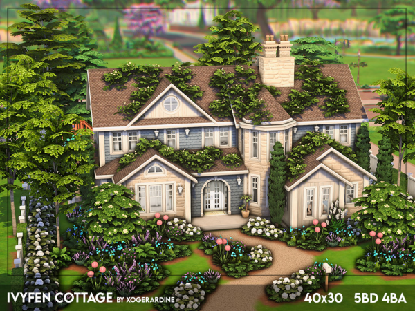 Maxis Match Ivyfen Cottage (NO ) by xogerardine - The Sims 4 Custom Content
