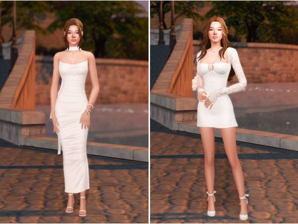 Alpha Date Night Looks ft Camille Brewster by lisainpixels - The Sims 4 Custom Content