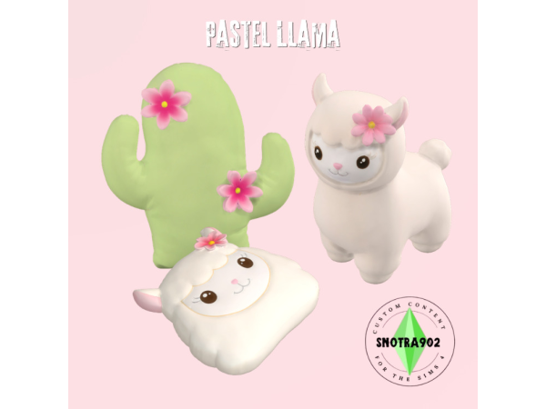 Maxis Match Pastel Llama by Snotra902 - The Sims 4 Custom Content