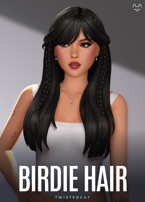 Maxis Match Birdie Hair by simsfinds - The Sims 4 Custom Content