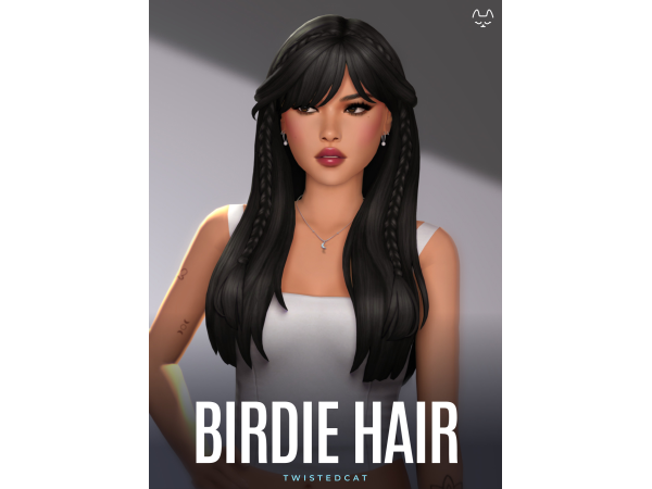 Maxis Match Birdie Hair by TwistedCat - The Sims 4 Custom Content