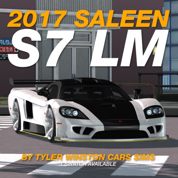 Alpha Tyler Winston Cars 2017 Saleen S7 LM by tylerwcars - The Sims 4 Custom Content