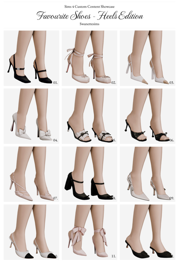 Maxis Match Favourite Shoes Heels Edition by simsfinds - The Sims 4 Custom Content