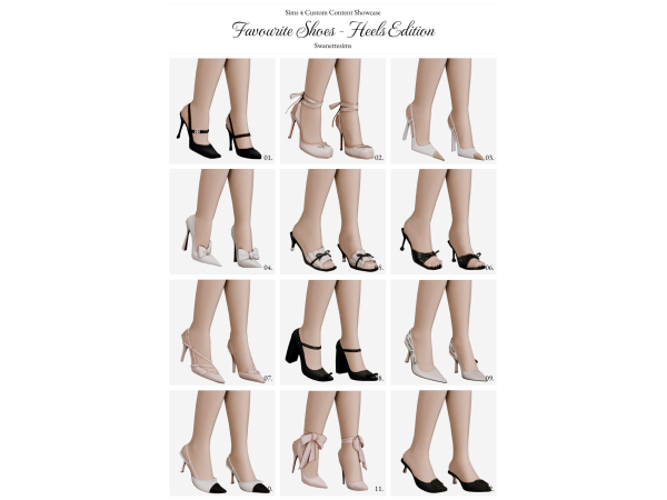 Maxis Match Favourite Shoes Heels Edition by swanettesims - The Sims 4 Custom Content