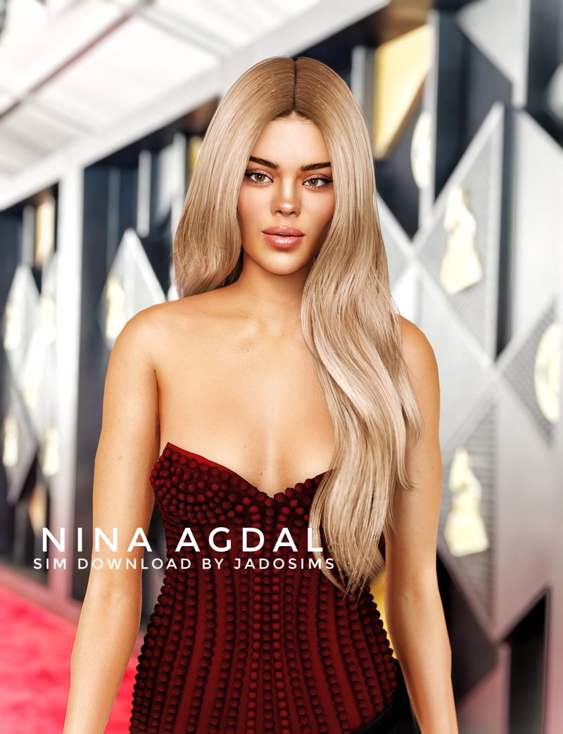 Alpha Nina Agdal (Sim Download) by shopwithflynnn - The Sims 4 Custom Content