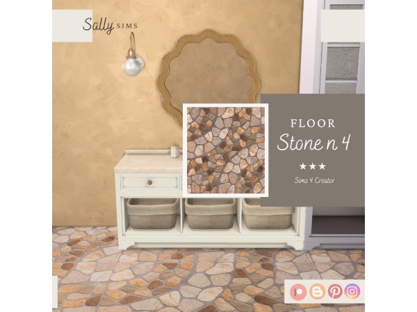Alpha Floor Stone n4 - The Sims 4 Custom Content