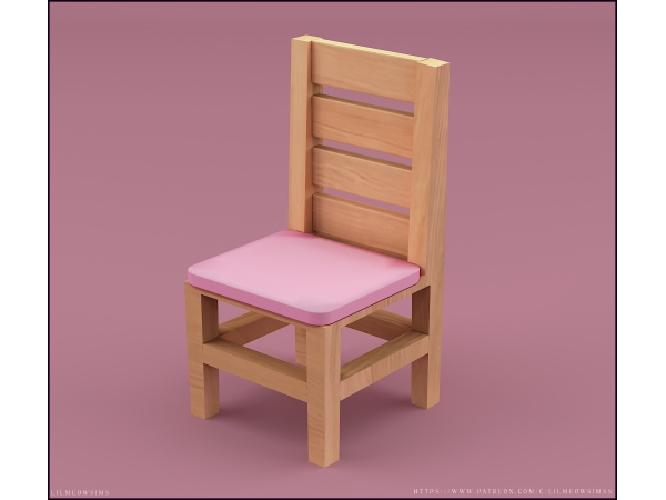 Mix Simple Chair And Table Set - The Sims 4 Custom Content